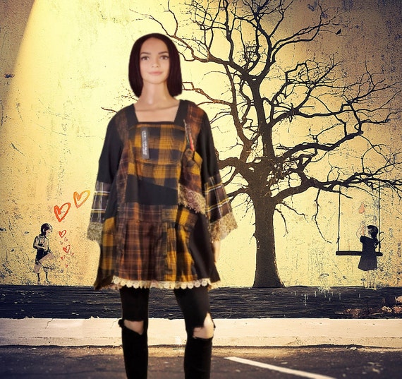 open lace back dress The Responsible Flannel Dress – United By Blue