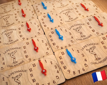 Custom petanque score counter