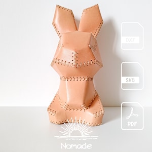 Coniglietto 3D Low Poly: Modello di scultura in pelle moderna e tutorial illustrato