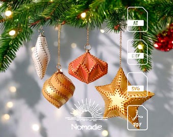4 3D Leather Hanging Ornaments Patterns and Illustrated Tutorial