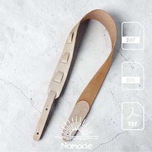 Adjustable Leather Guitar Strap Pattern and Illustrated Tutorial