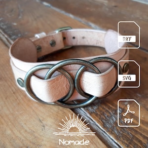 Trinity Three-Ring Leather Choker Pattern