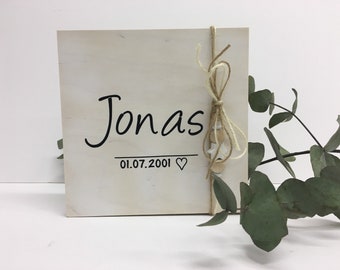 Holzbild, Geburtsbild , personalisiert mit Geburtsdaten deines Kindes ,Geschenkidee, Holzschild