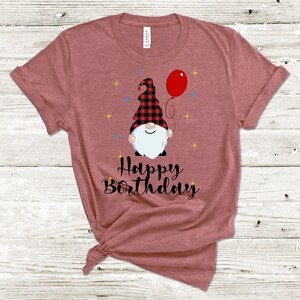 Download Happy Birthday Gnome Svg Buffalo Plaid Gnome Birthday Etsy