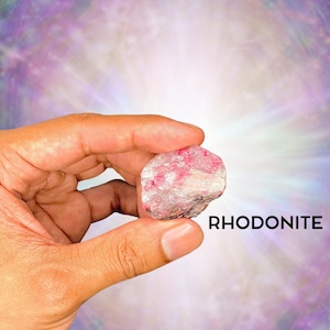 1&quot;-2&quot; Rhodonite Healing Crystals - Rough/Raw