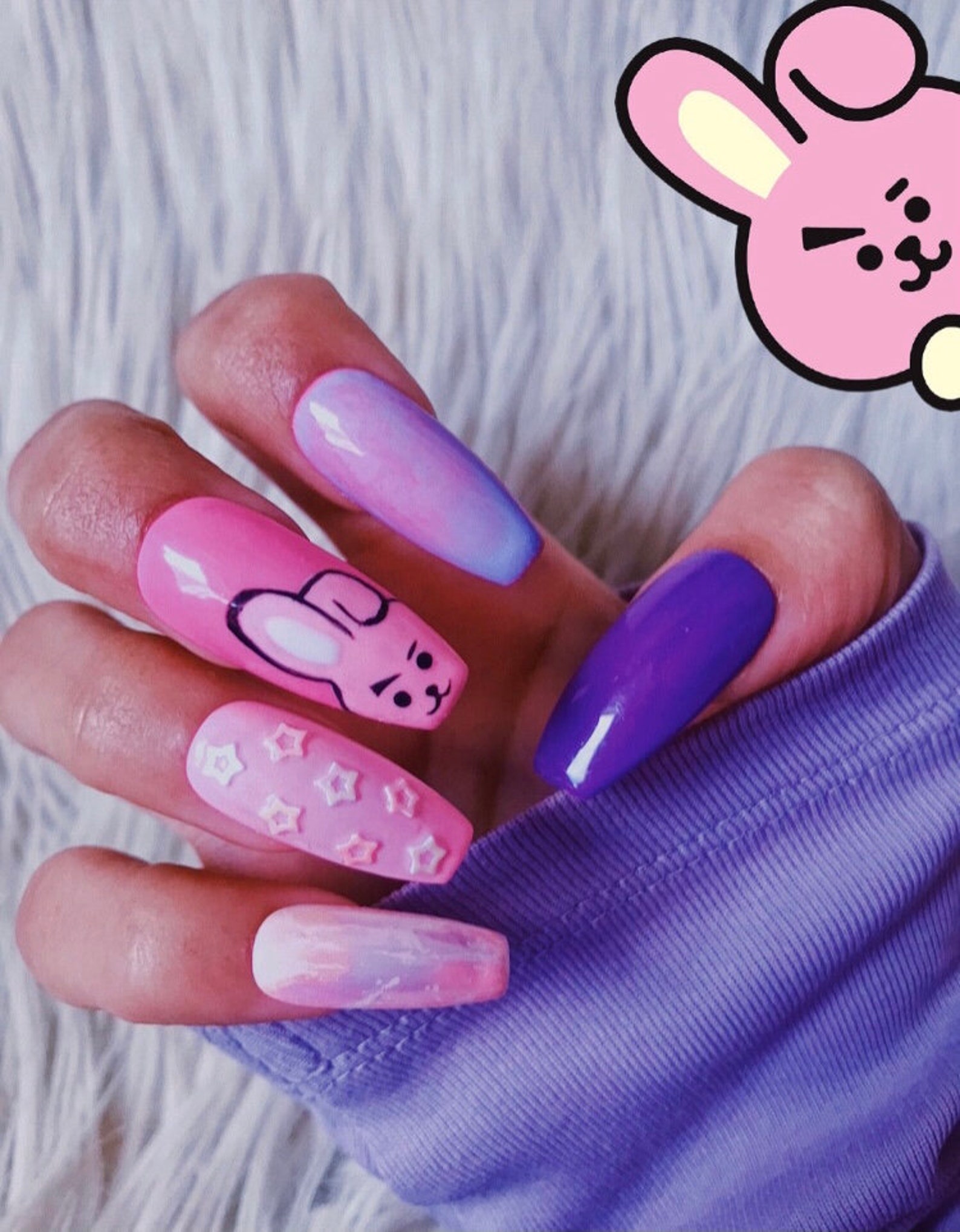 KPOP Press on Nails Cookie Reusable Press on Nails | Etsy