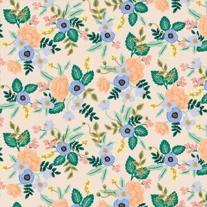 Rifle Paper Co Les Fleurs Birch / Blush / 100 % Cotton Fabric / Rifle Paper Company Fabric / Choose your yardage