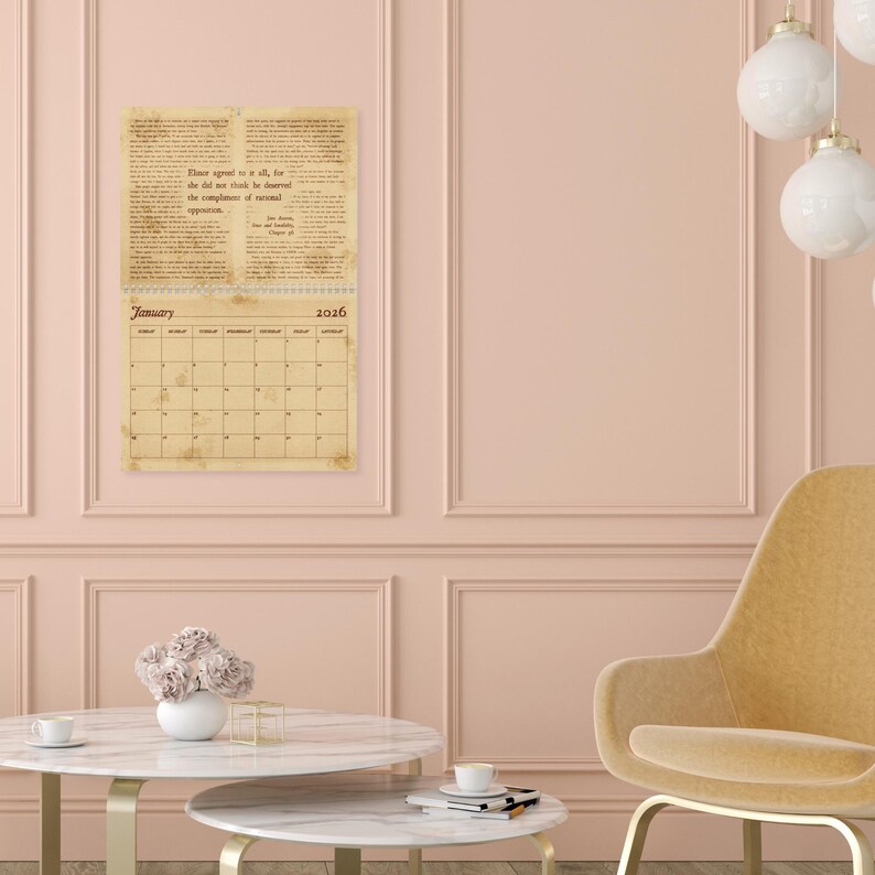 Funny Jane Austen 2026 Calendar, Jane Austen Quotes Wall Calendar, Jane ...