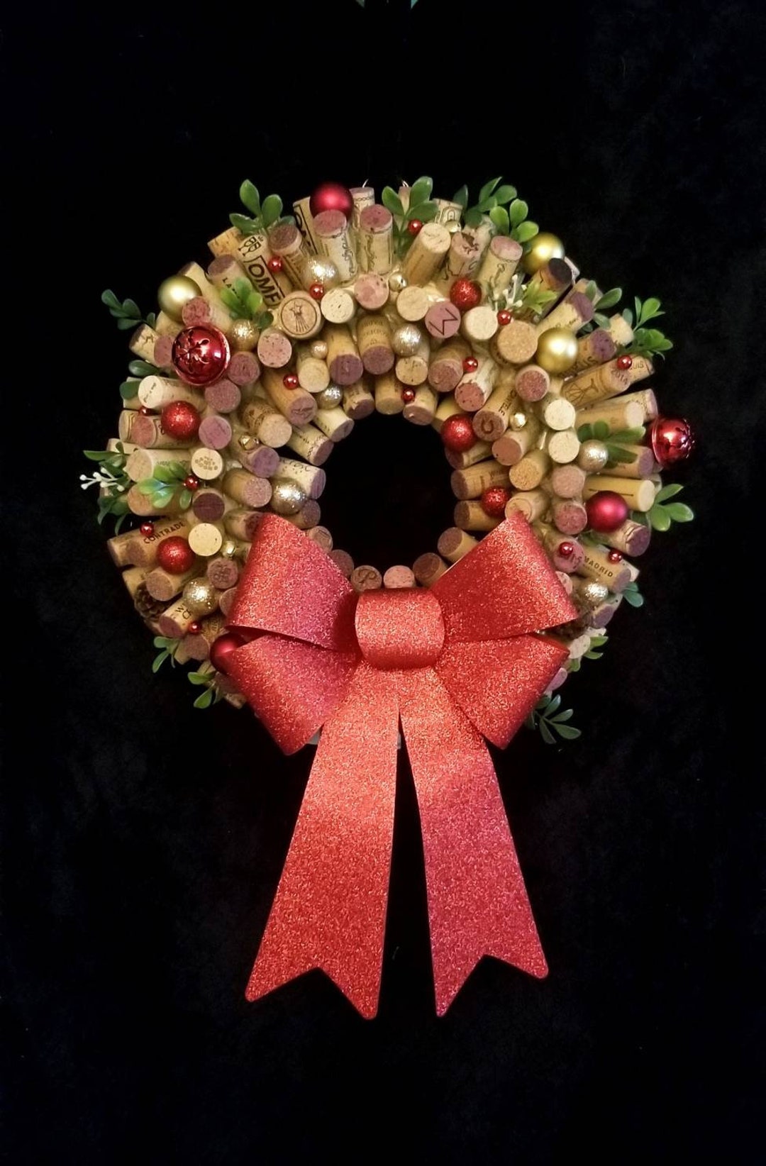 All That Sparkles Wine Cork Wreath Etsy