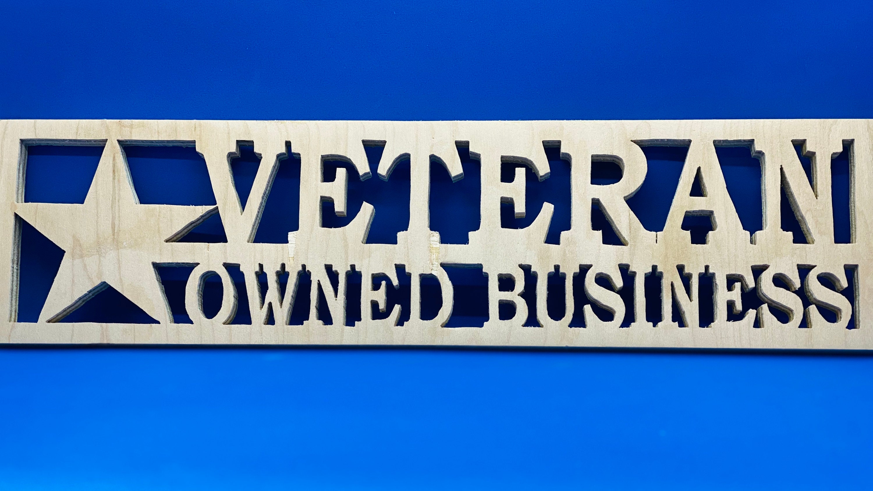 Handmade Wooden Veteran Owned Business Sign Etsy