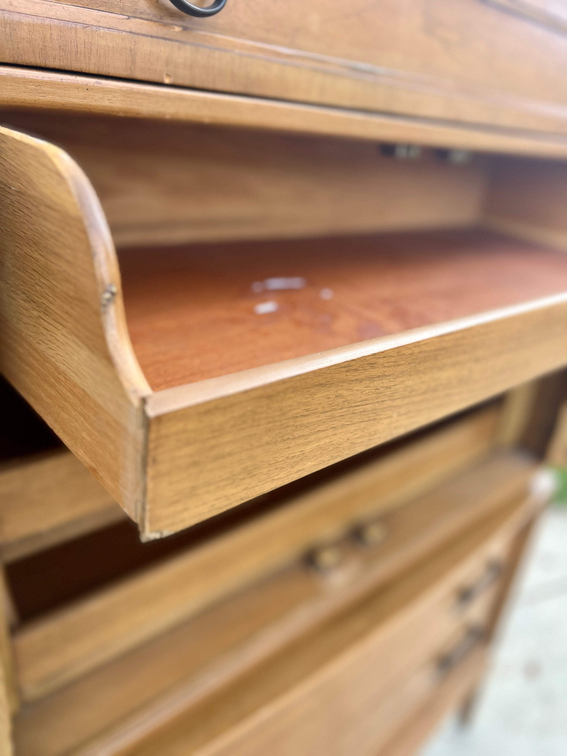 Customizable Vintage MCM Armoire Dresser Etsy