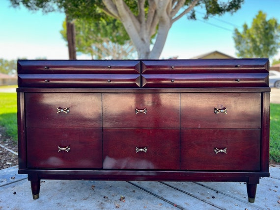 Customizable Huntley Furniture Mid Century Dresser With Etsy UK