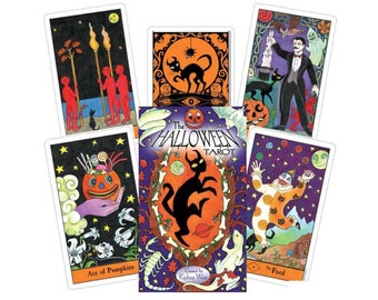 The Halloween Tarot Deck & Book Set