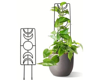 Metal Moon Phase Plant Trellis For Climbing Plants