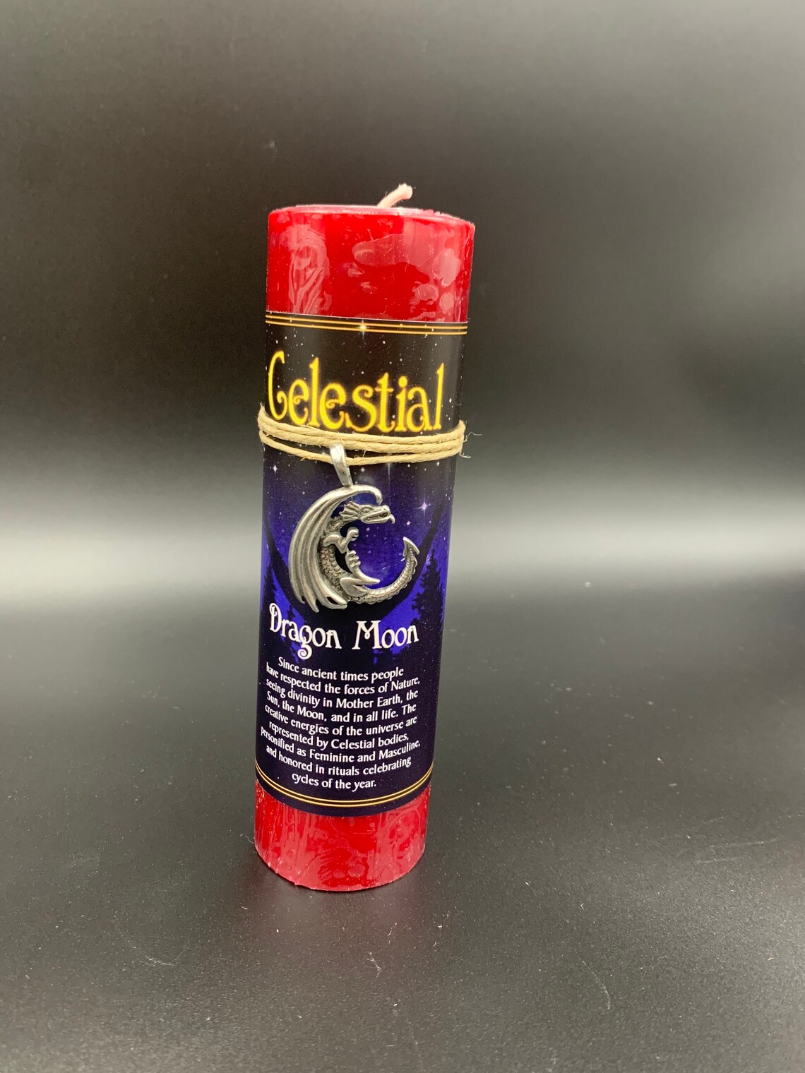 Celestial Pewter Pendant Candle l Pillar Candle l Scented Etsy