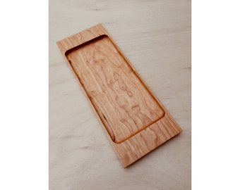 Mid Century Modern JHQ Inspired Minimalist Cherry Tray