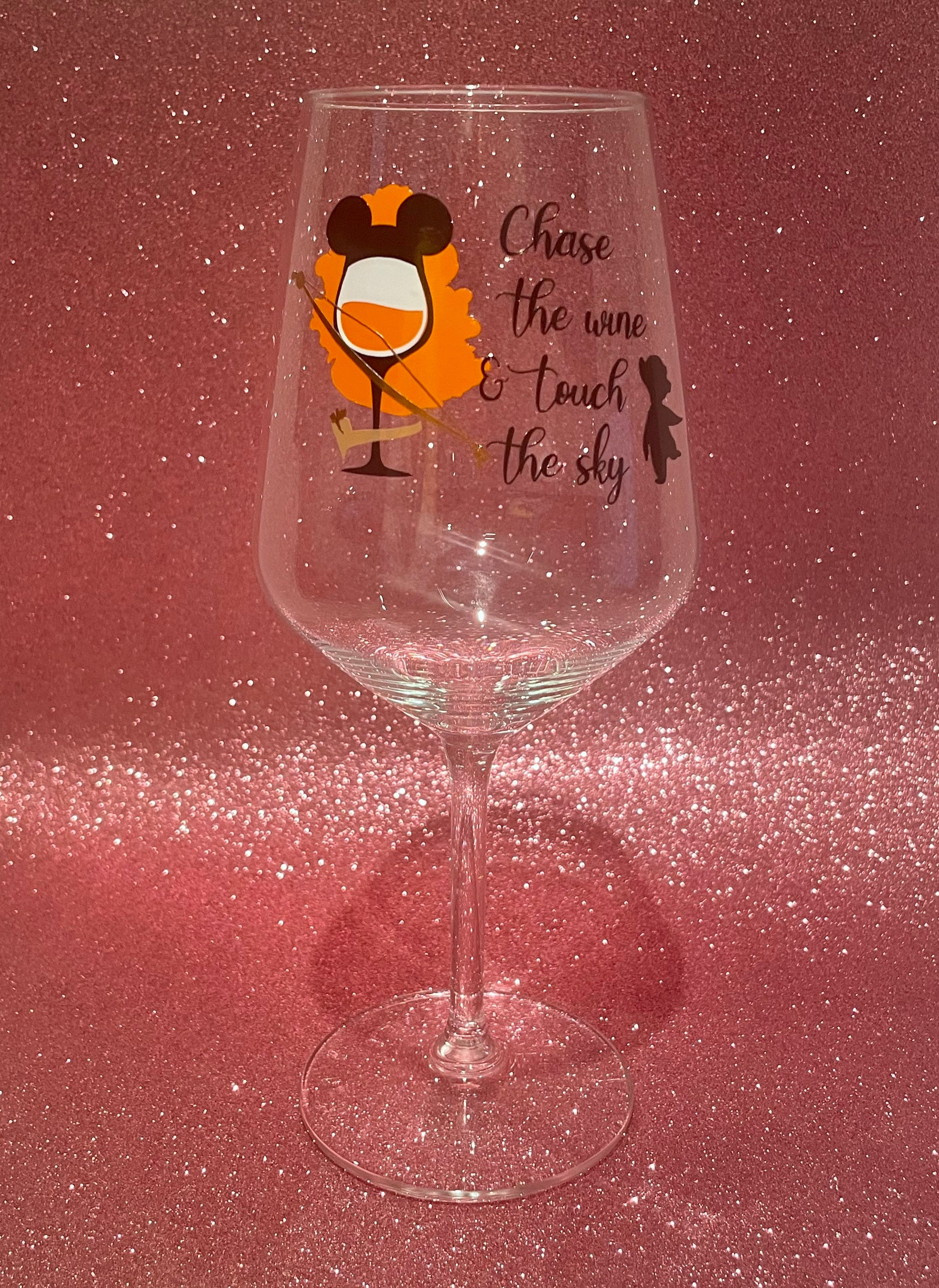 Disney Wine Glass Set of 4 Etsy