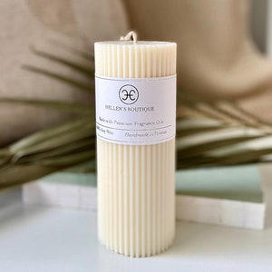 Luxury Pillar Candles - 100% High Quality Soy Wax-  Luxury Home Decor Candles- Wedding Favours - Scented & Unscented
