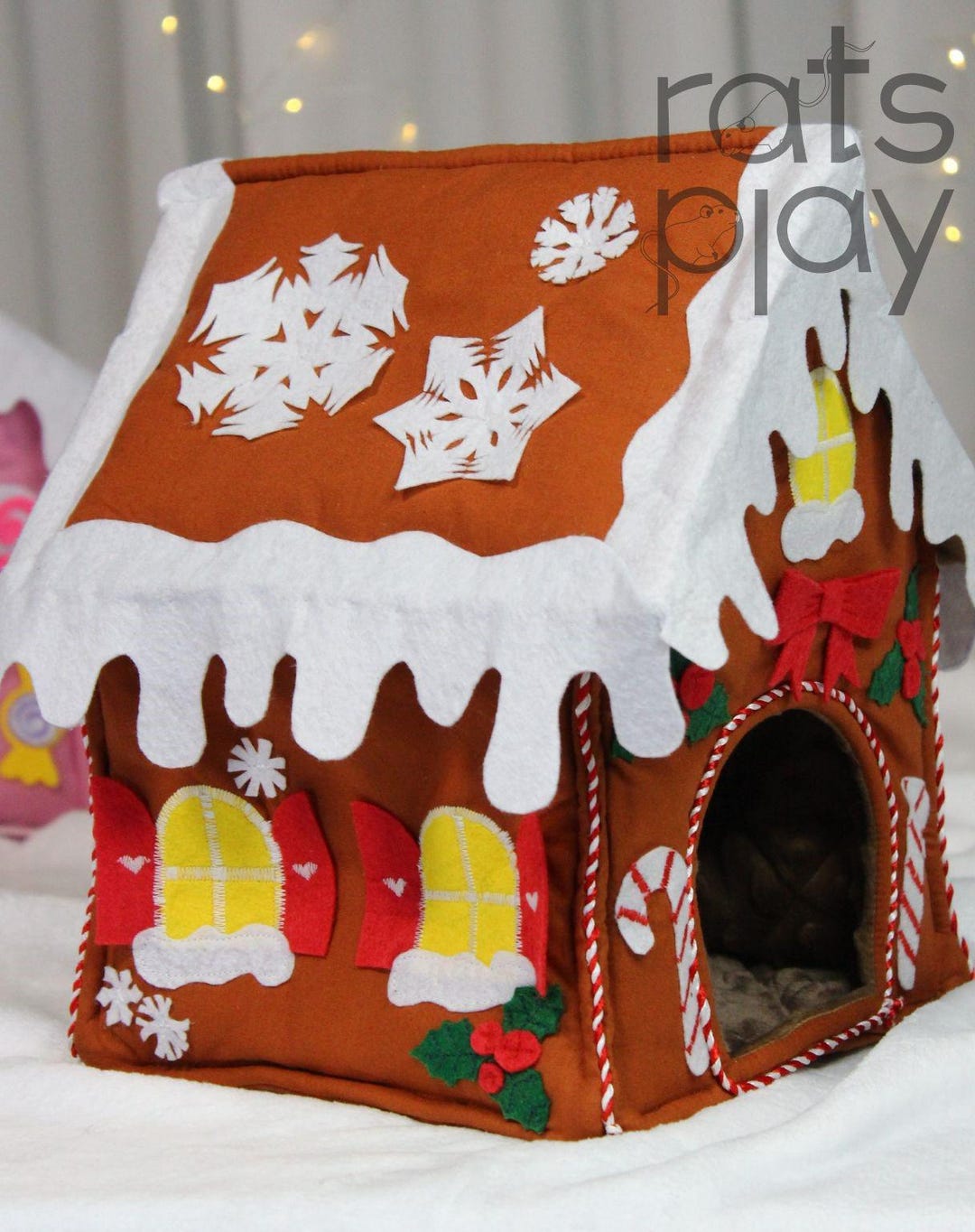 Gingerbread House GINGER for Rats, Mice, Hamsters & Small Pets - Etsy