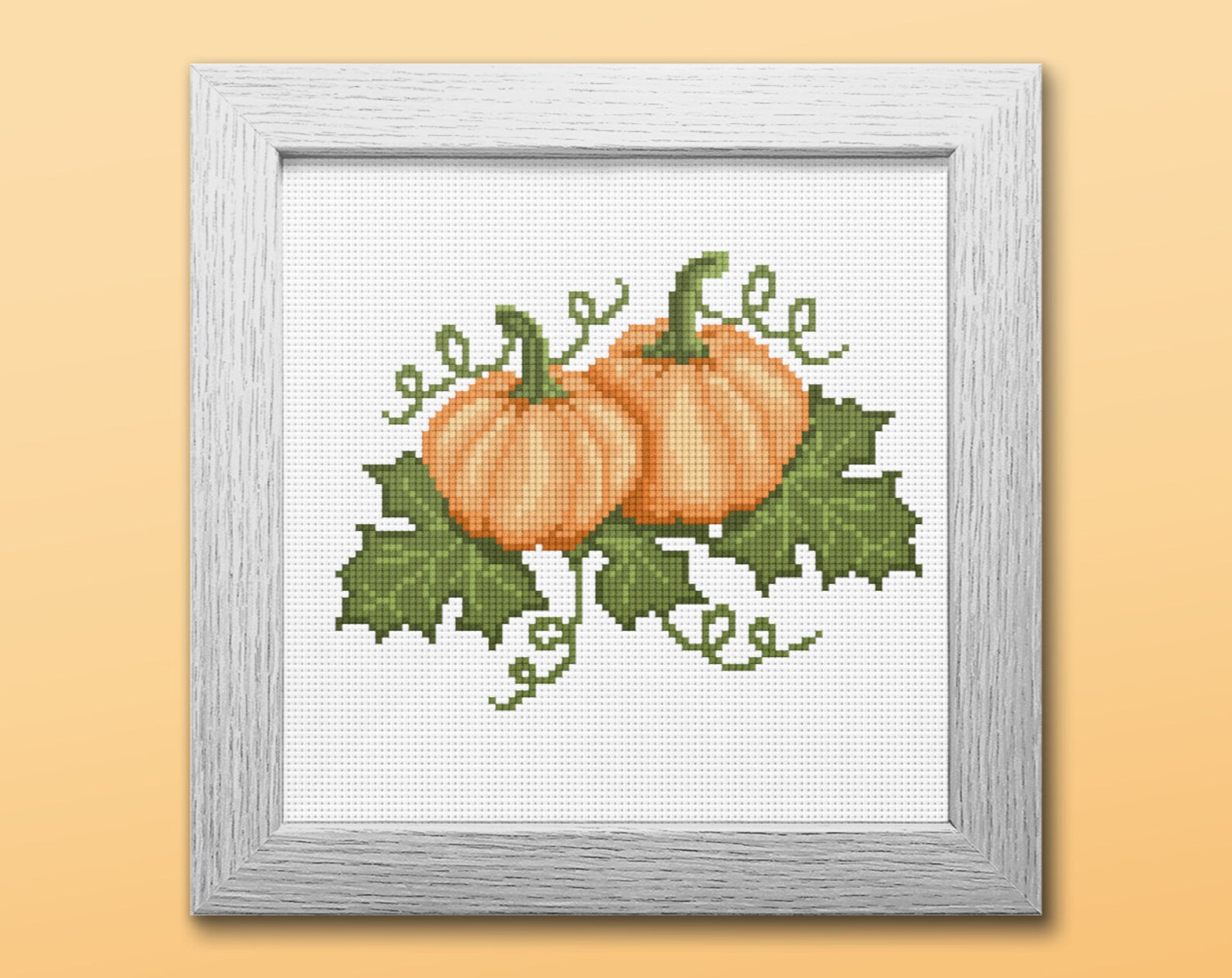 Pumpkins Cross Stitch Pattern, Instant Download PDF, Counted Cross ...