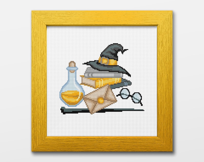 Wizarding Bundle Cross Stitch Pattern, Instant Download PDF, Counted Cross Stitch, Embroidery Pattern, PDF Pattern image 5