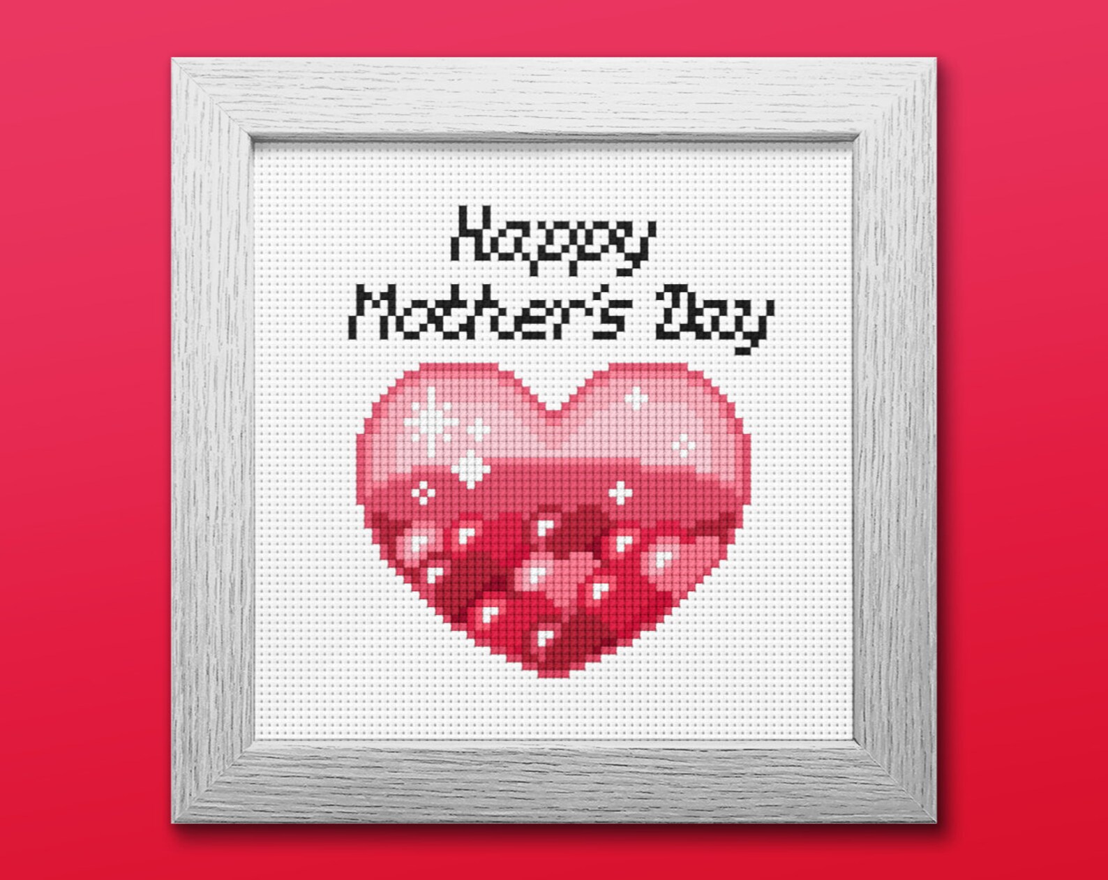 Happy Mothers Day Cross Stitch Pattern Instant Download PDF - Etsy