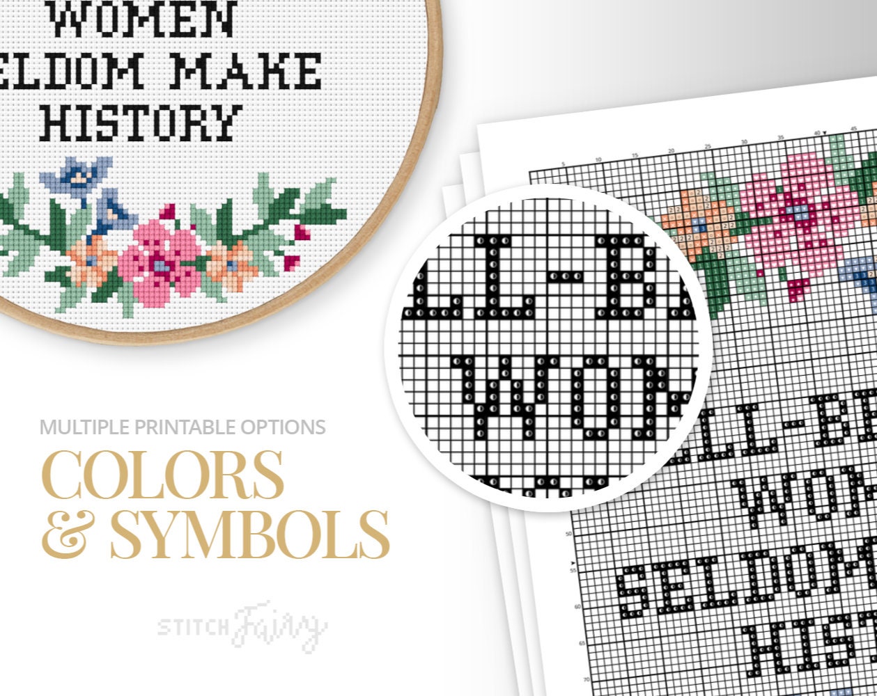 Well-behaved Women Seldom Make History Cross Stitch Beginner -   Cross  stitch beginner, Cross stitch kits, Funny cross stitch patterns