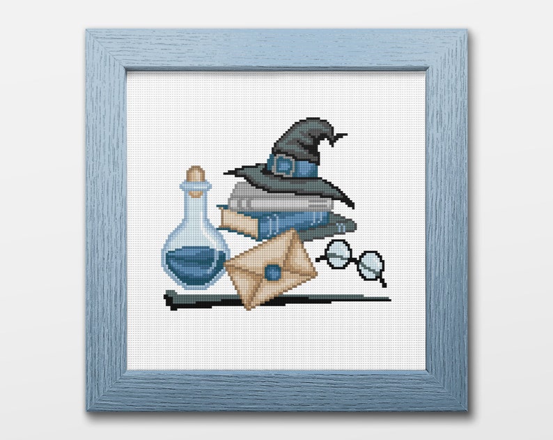 Wizarding Bundle Cross Stitch Pattern, Instant Download PDF, Counted Cross Stitch, Embroidery Pattern, PDF Pattern image 3