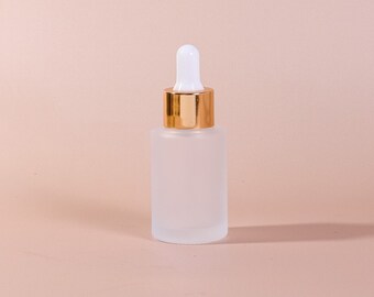 30ml Glass Dropper Bottle | Frosted Gold | Hope
