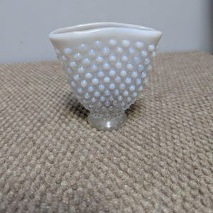Vintage Fenton French Opalescent Hobnail Small Vase Bud Vase 3.50&quot;