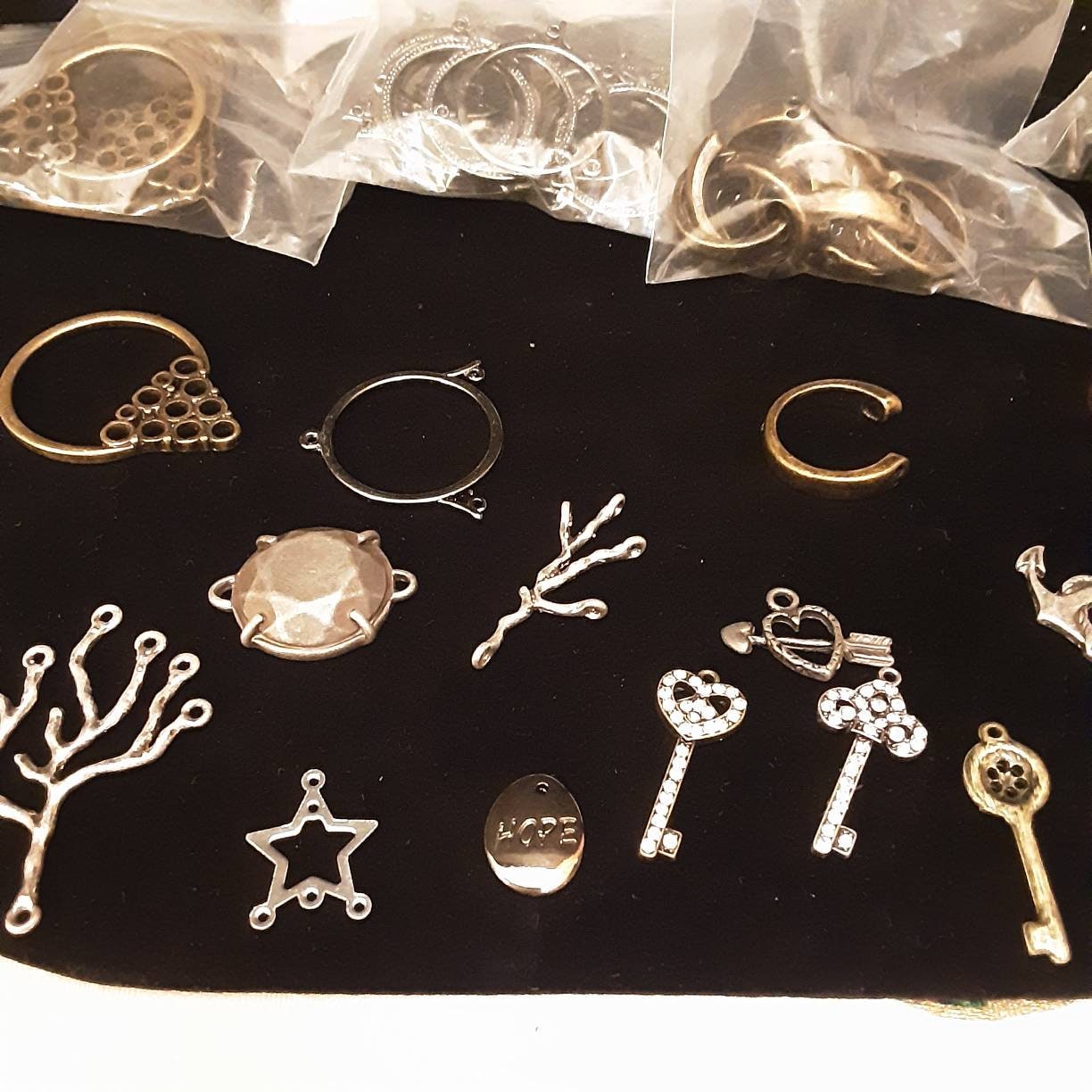 Assorted Charms to Make Jewelery Large Lot Etsy