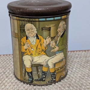 Old Chum Advertising Tobacco Tin - Hunting Scene