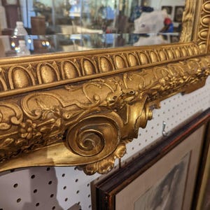 1875 Renaissance Revival Large Gilt Mirror PICKUP ONLY image 4