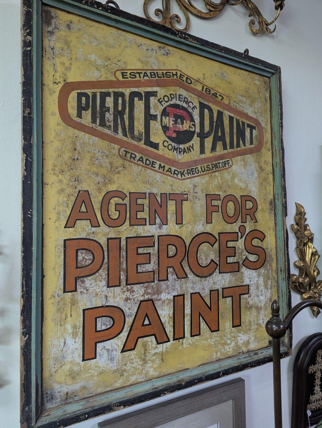 1920's Pierce's Paint Sign Brooklyn, NY - PICKUP ONLY No Shipping - Etsy