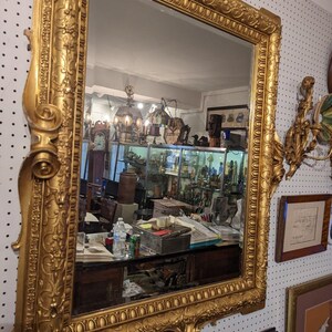 1875 Renaissance Revival Large Gilt Mirror PICKUP ONLY image 2