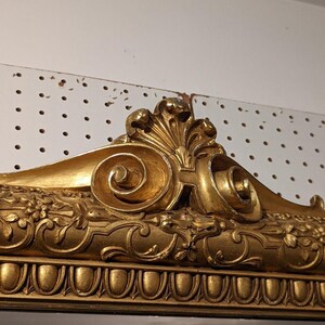 1875 Renaissance Revival Large Gilt Mirror PICKUP ONLY image 5