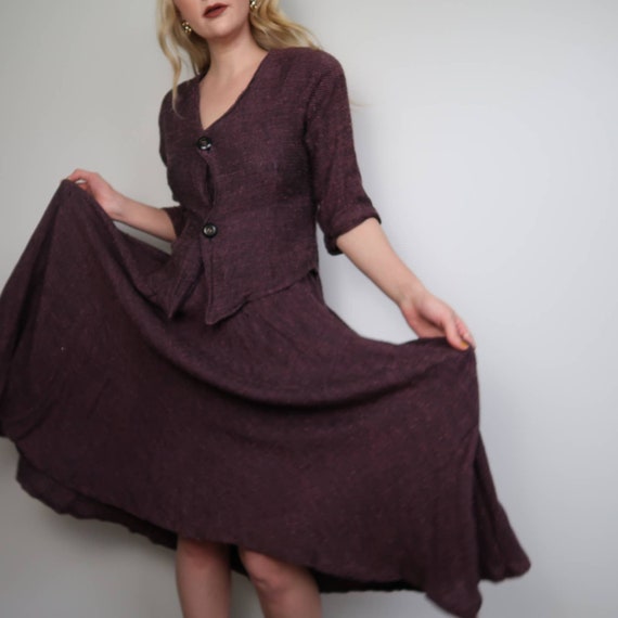 Vintage 90's knit skirt set