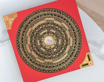 Feng Shui Luo Pan Compass, Luo Pan Compass, Feng Shui Decoration, Wu Lou Calabash, Feng Shui Lucky Symbol, Feng Shui Gift, Luo Pan
