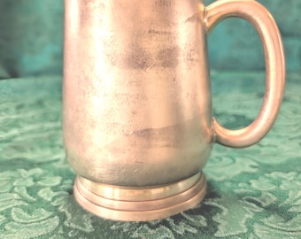 Vintage Solid Brass Stein Tankard Mug Cup 70s India