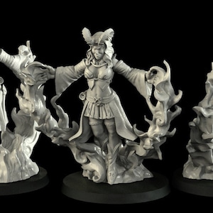 Azure Female Mage 100mm Unpainted Mini for Ttrpgs D&D, Dnd, Dungeons and  Dragons, Pathfinder, Frostgrave -  Finland