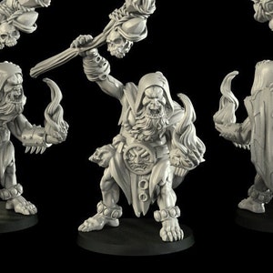 Half-Orc Wizard Miniature  | RPG Minis | D&D | DND | RPG | Tabletop Gaming |  From Cross Lances