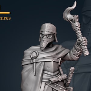 Plague Doctor Minis (4 options)  | RPG Minis | D&D | DND | RPG | Tabletop Gaming |  From Galaad Miniatures