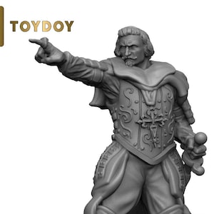Male Paladin or Cleric Miniature  | RPG Minis | D&D | DND | RPG | Tabletop Gaming |  From ToyDoy Miniatures