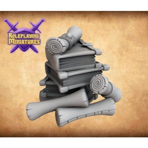 Books and Scrolls Scatter  | RPG Minis | DND | D&D | RPG | Tabletop Gaming |  From Roleplaying Miniatures