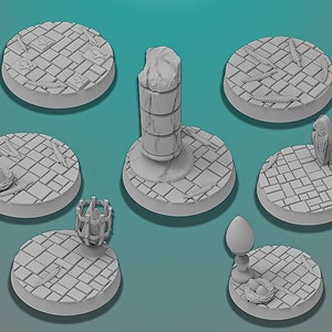 30mm Rookery Bases | Miniature Bases | D&D  | RPG | Tabletop Gaming |  From BasicAid