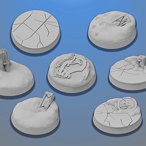 30mm Dwarven Bases | Miniature Bases | D&D  | RPG | Tabletop Gaming |  From BasicAid