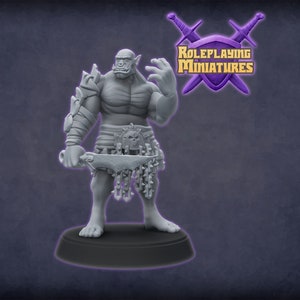 Orc Soldier Miniature  | RPG Minis | Ork Mini | DND | D&D | RPG | Tabletop Gaming |  From Roleplaying Miniatures