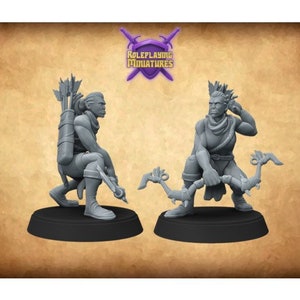Orc Archer Miniature  | RPG Minis | Ork Mini | DND | D&D | RPG | Tabletop Gaming |  From Roleplaying Miniatures