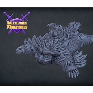 Owlbear Skin Rug Scatter  | RPG Minis | DND | D&D | RPG | Tabletop Gaming |  From Roleplaying Miniatures