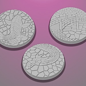 50mm Temple Bases | Miniature Bases | D&D  | RPG | Tabletop Gaming |  From BasicAid